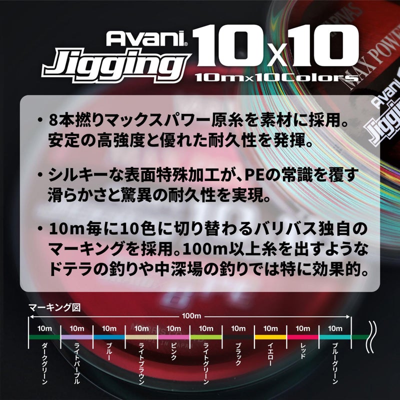 VARIVAS Avani Jigging 10x10 Max Power PE x8 (600, (gou #4) 64 lb) - Image 2